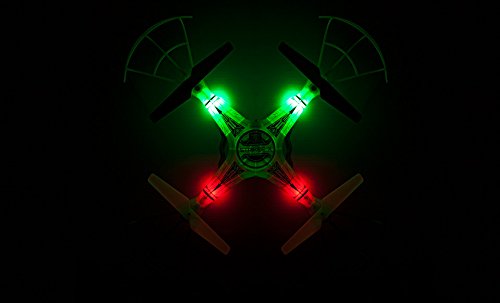 Striker-X Glow-in-the-Dark 2.4GHz 720p HD Camera Drone, 4GB Card, Ages 14+