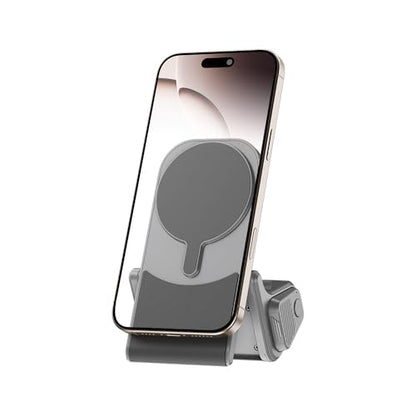 Travel Phone Camera Grip with Remote for MagSafe iPhone 17 16 15 Pro Max - color: Magsafe Phone Grip-Gray