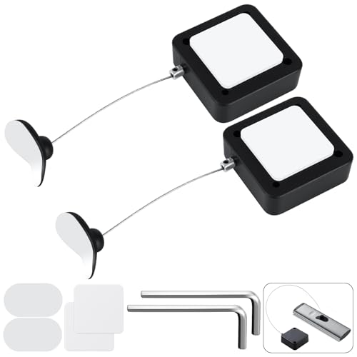 2 Pack 7.5ft Retractable Remote Control Tether TV Remote Leash Anti Loss Cord Remote Control Security Cable with Adhesive Mount Never Lose Your Remote Again - size: 7.5FT-2PCS