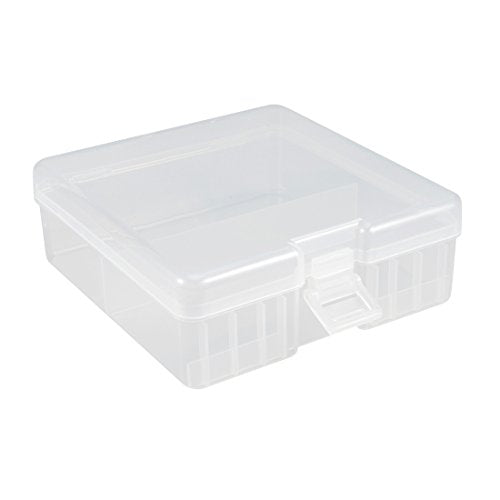 uxcell Hard Plastic Large Battery Storage Box Holder Organizer Protective Container for AAA/AA/C/D/9V Batteries - size: 100 x AA