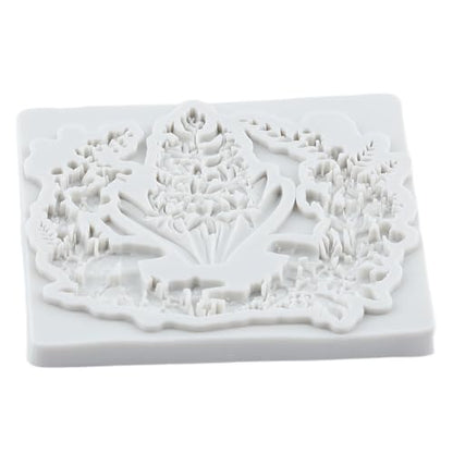 Flower Garland Silicone Molds Mushroom Wreath Polymer Clay Mold - color: Style M