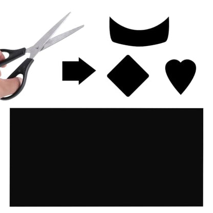 4 Pcs Static Clings Dimmer Sheets 50-80% Dimming of Lights Black Light Blocking Stickers for Electronic Alarm Cocks, Monitors, Radios, Car Screens, Led Electronics (2Size, Cuttable)