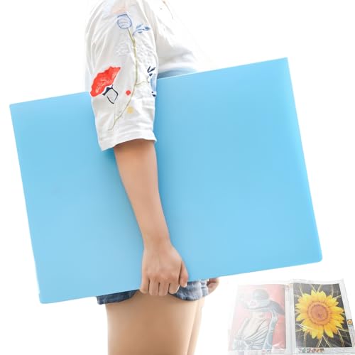 Diamond Art Portfolio Book 22"×16" (55cm×40cm), 30sleeves, A2, Blue - color: Blue