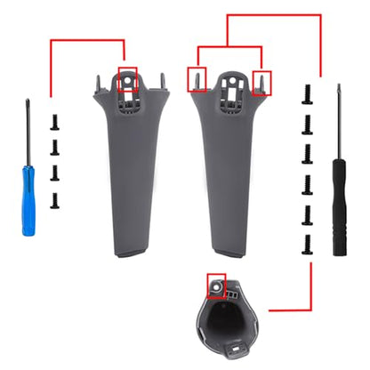 Mavic Air 3 Left Front Right Front Arm Landing Gear Set,Drone Motor Arm Stand Landing Leg Front Extender Bracket Replacement Accessories for DJI Mavic AIR 3