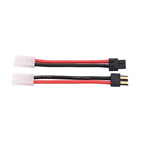 3pcs compatible with Big Tamiya Female Adapter Wire 12awg 4in for RC Lipo Battery ESC(C67-3)