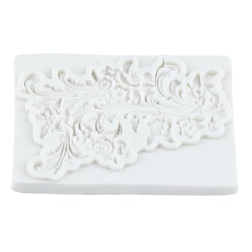 Baroque Silicone Mold Curlicues Scroll Lace Polymer Clay Molds - color: Style N