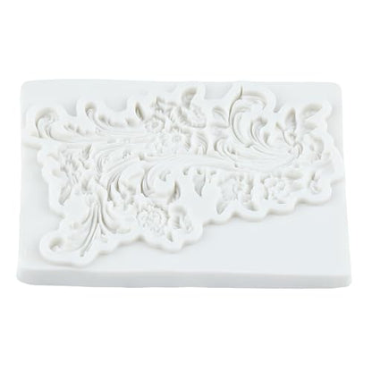 Baroque Silicone Mold Curlicues Scroll Lace Polymer Clay Molds - color: Style N