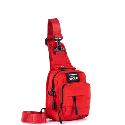 WOLFpak 4L Mini Tactical Sling Bag Crossbody - color: Elite Red