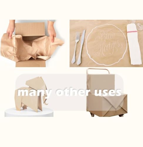 SMART&CASUAL 48" x 1,500" (125') Dark Green Kraft Craft Paper Roll for Gift Wrapping Bulletin Board Bouquet Flower Art Packing Parcel Table Covering 80GSM 55LB (Dark Green, 48" x 125') - color: Dark Green, size: 48" x 1,500" ( 125ft )