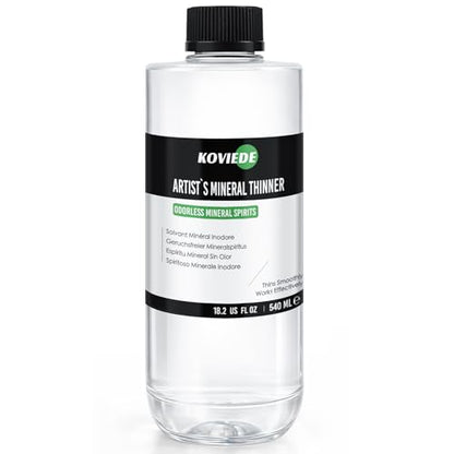 KOVIEDE Odorless Mineral Spirits 18.26 fl oz (540ml), Anti-Leak Design - size: 18.26 oz (540ml)