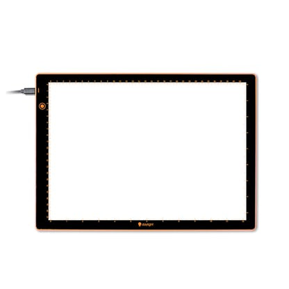 Wafer 2 Lightbox - A3 Light Pad for Tracing, Drawing, Sketching & Painting - Dimmable with Adjustable Brightness - Tracing Lightbox for Artists White/Gray - style: Wafer 2 (A3)