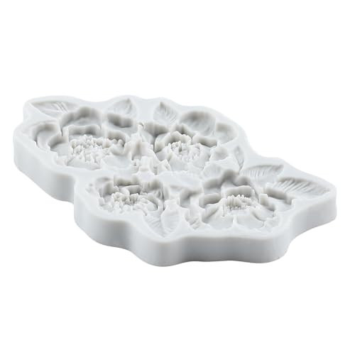 Flower Polymer Clay Molds Flower and Leaf Silicone Mold - color: Style J