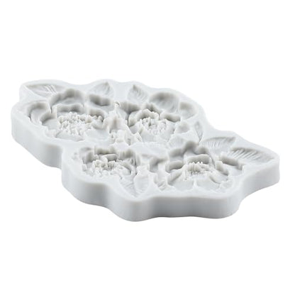 Flower Polymer Clay Molds Flower and Leaf Silicone Mold - color: Style J