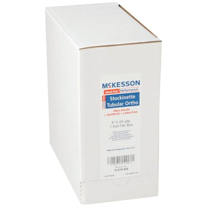McKesson Stockinette, Non-Sterile, Latex-Free, White, Polyester, 4 in, 1 ct
