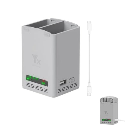 Dual Battery Charging Hub Compatible with DJI Lito 1/X1 Drone Batteries
