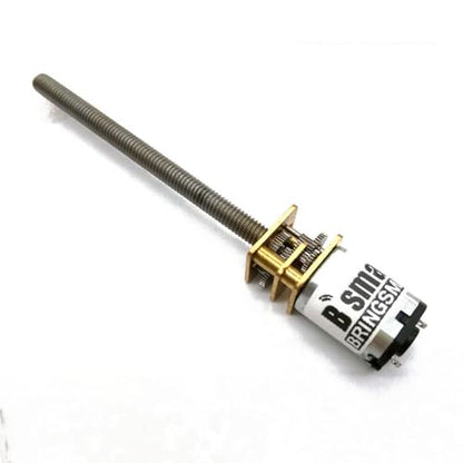 BRINGSMART Threaded Shaft M4 55mm DC Gear Motor 3V 6V 12V N20 Mini Reducer - size: 12V 600rpm