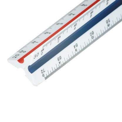 Staedtler Triangular Scale Engineers Ruler, 12 Inch, 98718-34BK