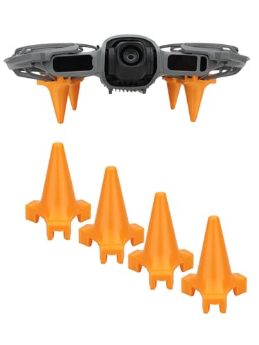 4-Pack Drone Landing Gear for DJI Neo 2, Lightweight Extension Legs Anti-Scratch Protector Bracket, Shockproof Plastic for DJI Neo Drone Accessories (Orange)