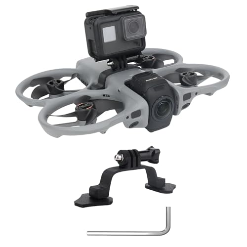 Avata 360 Quadcopter Camera Mounts 23.2g Lightweight Top Mount Bracket for DJI Avata 360 Accessories Drone Extension Adapter Compatible with Insta360 GO Ultra/GO 3S Action Cameras/Vlog Lgiht
