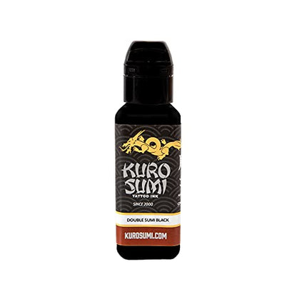 Kuro Sumi Double Sumi Tribal Black, Vegan Friendly, Professional Ink 1.5oz