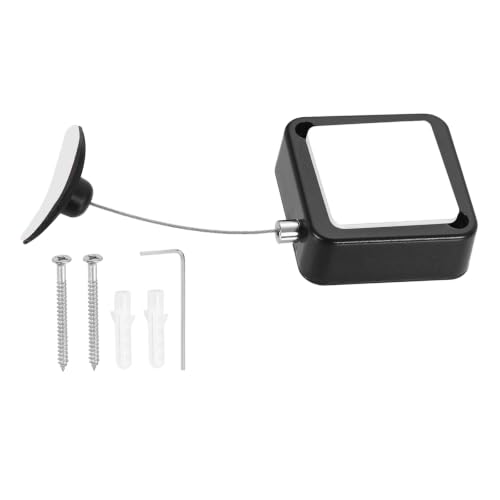 PATIKIL Retractable Remote Control Cable Tether 6.6ft /2M, Black 1 Set - color: Black, size: 6.6ft /2m