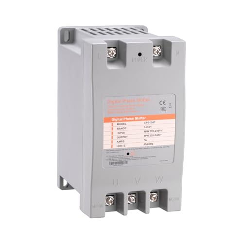 Single Phase to 3 Phase Converter, 2HP 7A 220V Digital Phase Shifter - style: 2HP/7A