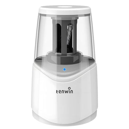tenwin Rechargeable Pencil Sharpener for 6-8mm Pencils Automatic Sharpening - color: White
