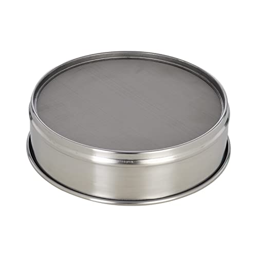 LABALPHA 325 Mesh Lab Sieves, #325 Mesh Test Sieve, 8'' Diameter, 304 Stainless Steel Wire Cloth (0.045mm) - size: 325 mesh (0.045mm)