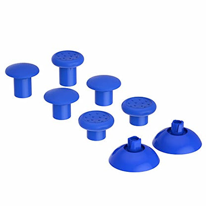 eXtremeRate ThumbsGear Interchangeable Ergonomic Thumbstick for PS5 Controller, for PS4 All Model Controller - 3 Height Domed and Concave Grips Adjustable Joystick - Blue - color: Blue