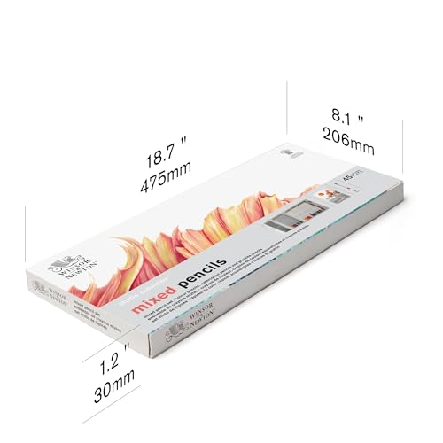 Winsor & Newton Studio Collection, Mixed Pencil Box Set, 45 piece - style: 45 Piece Mixed Pencil Set