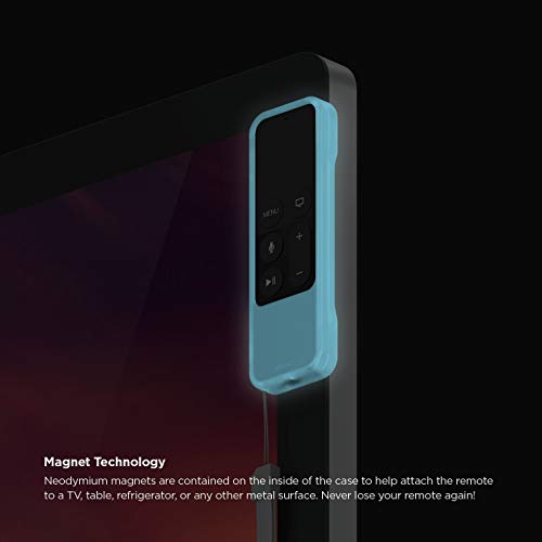 elago R1 Intelli Case for Apple TV Siri Remote 4K / 4th Gen - color: Nightglow Blue