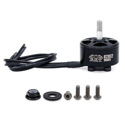 4pcs Surpass B2812 900KV FPV Motors Brushless CW/CCW 5S-6S for Racing Drone Quadcopter with 250mm 18AWG Silicone Wires(Black)