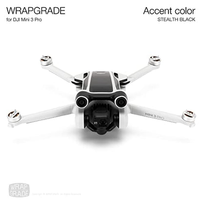 WRAPGRADE Skin Stickers Compatible with DJI Mini 3 Pro | Accent Color (Stealth Black) - color: Stealth Black