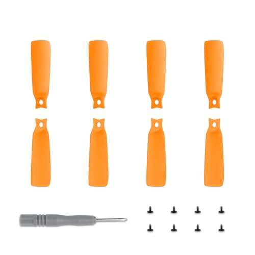8pcs Flip Propellers Blades Props for DJI Flip, Replacement Quick Release Wing Blade Drone Propellers Spare Parts (Orange)