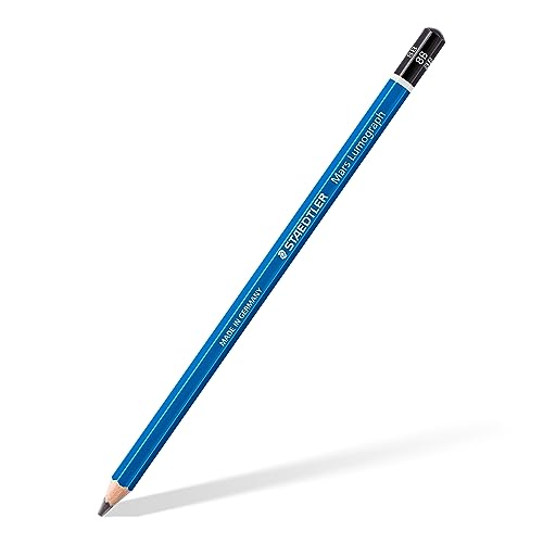 STAEDTLER Mars Lumograph 8B Graphite Art Drawing Pencil, Soft, Break-Resistant Bonded Lead, 12 Pack, 100-8B - style: 8B