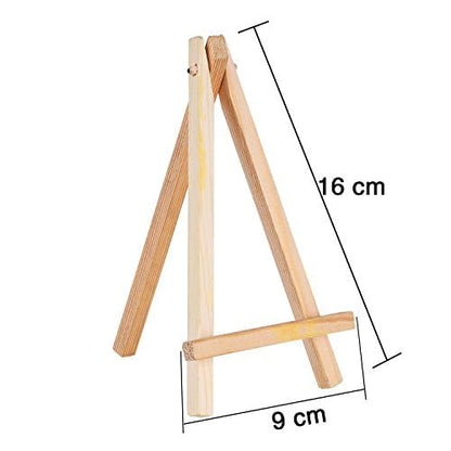 EBOOT 24 Pack Mini Wood Easels 6.25 Inch Tabletop Stand for Canvas Photo - size: 6.25 Inch