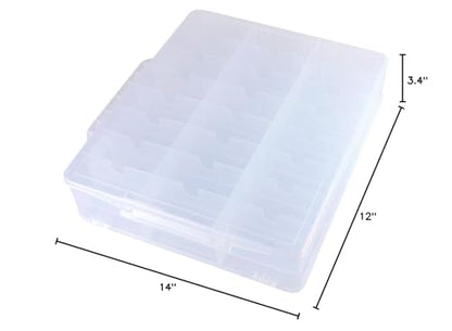 Kissbuty Universal Nail Polish Holder Organizer for 48 Bottles Adjustable Dividers Space Saver