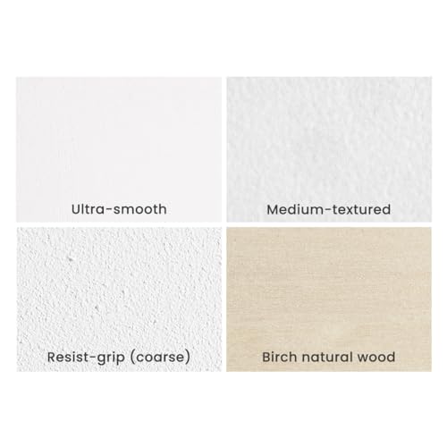 Da Vinci Pro Medium Textured Gesso Panel - 3x3-12 Pack - 2" Depth Wood Panels for Painting - Accepts Mediums Like Canvas - for Oils, Acrylics, Mixed Media, Pastels & Drawing Sticks - size: 3x3", style: 1-5/8" Depth