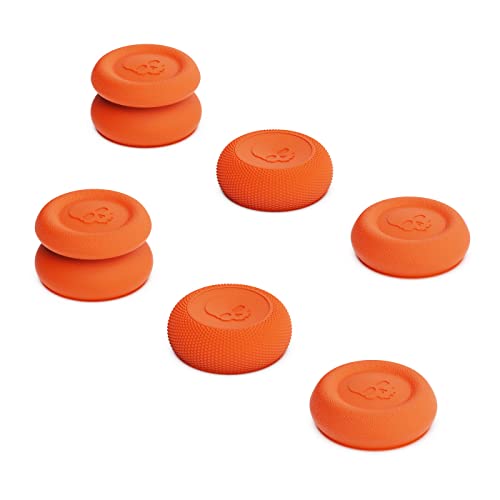 Skull & Co. Skin, CQC and FPS Thumb Grips Joystick Cap Analog Stick Cover for Xbox [XSX/XB1] Controller- Candy Orange, Set of 6 - color: Candy Orange, size: Concave-6pcs