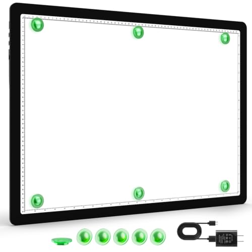 Buspher Rechargeable A2 Light pad,25.2"x18.4"Magnetic Light Box for tracing - size: A2(Rechargeable)
