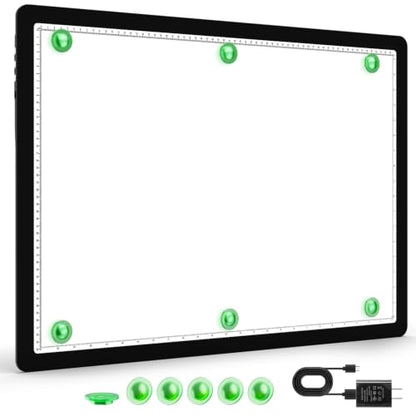 Buspher Rechargeable A2 Light pad,25.2"x18.4"Magnetic Light Box for tracing - size: A2(Rechargeable)