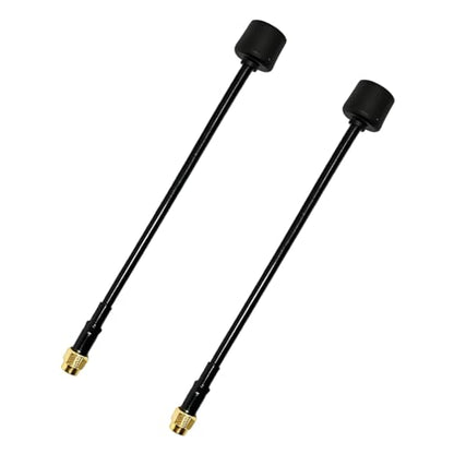 2PCS 5.8GHz FPV Antenna, 2.5db LHCP SMA Male Replacement Antenna - color: 2PCS-UP155L