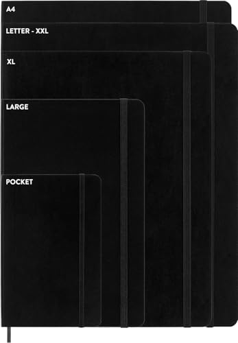 Moleskine Classic Notebook, Soft Cover, Large (5" x 8.25") Dotted, Black, 192 pages