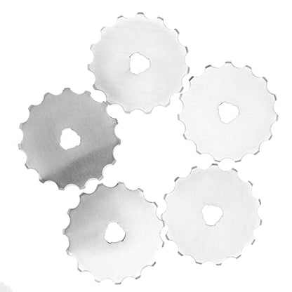 Watris Veiyi 45mm Rotary Cutter Blades for Crochet Edge Projects, Fleece