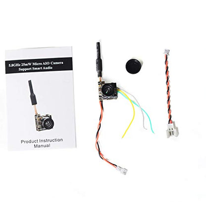 AKK A11T 5.8G Micro AIO Camera Mini FPV Camera 25mw 200MW Switchable FPV Transmitter with OSD Configuration for Drone RC Hobby