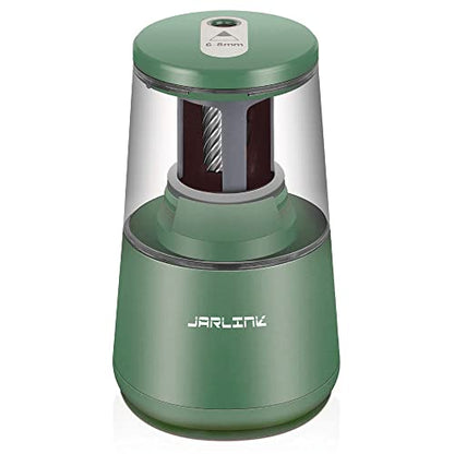 JARLINK Electric Pencil Sharpener, Heavy Duty Helical Blade, Auto Stop - color: Green