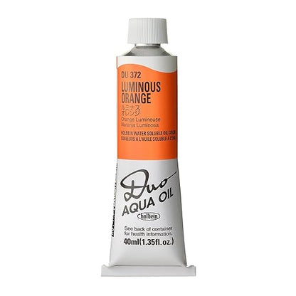 Holbein Duo Watersoluble Oil Colors - Luminous Orange - 40ml Tube