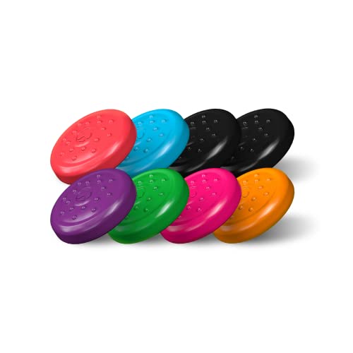KontrolFreek No-Slip Thumb Grips for Nintendo Switch Joy-Con Controller | 8-Pack | Blue/Green/Red/Black/Pink/Purple/Orange