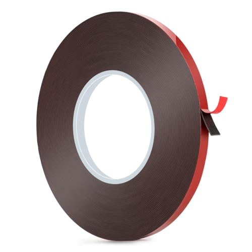BTF-LIGHTING Double Sided Tape 65.6FT 0.31in/8mm Width,Adhesive Mounting Waterproof Tape Strong Double Stick Foam Tape for LED Strip Lights,Home Decor,Wall Posters - Best for Lightweight Applications - size: 0.31in x 65.6ft