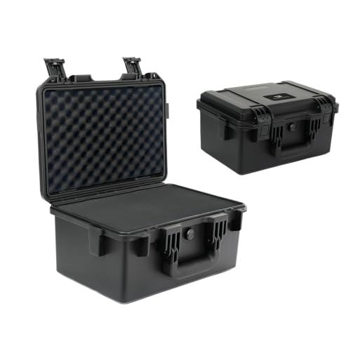 IP67 Portable Waterproof Hard Case with Handle and DIY Customizable Foam - size: RE-3321